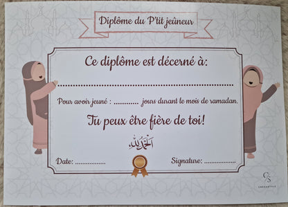 DIPLÔME DU PETIT JEÛNEUR